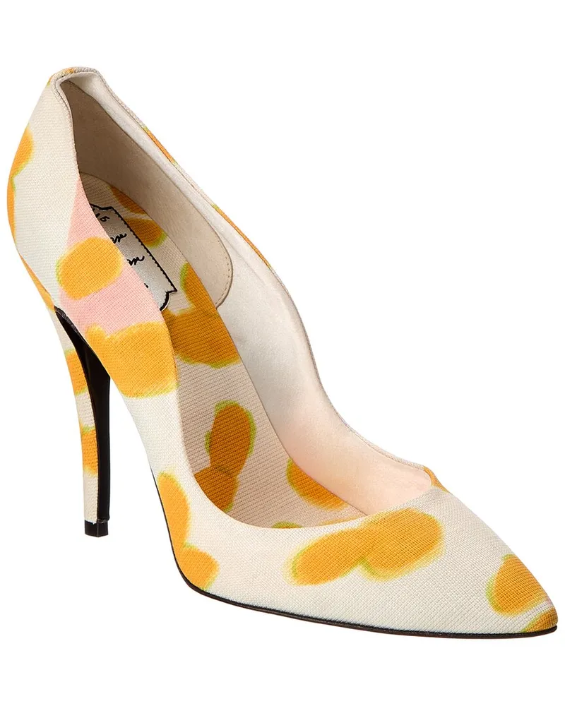 Roger Vivier Canvas Pump White