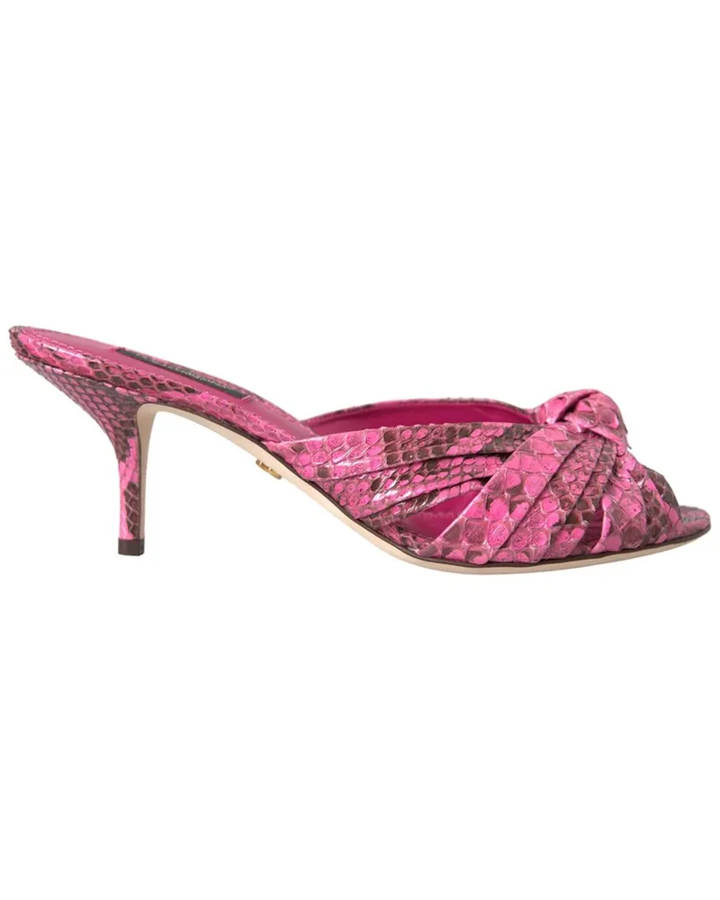 Dolce & Gabbana Python Sandal Pink