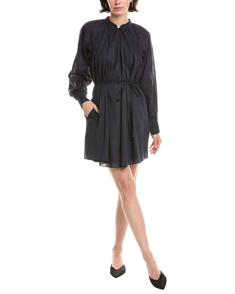 Rebecca Taylor Belted Shift Dress Blue