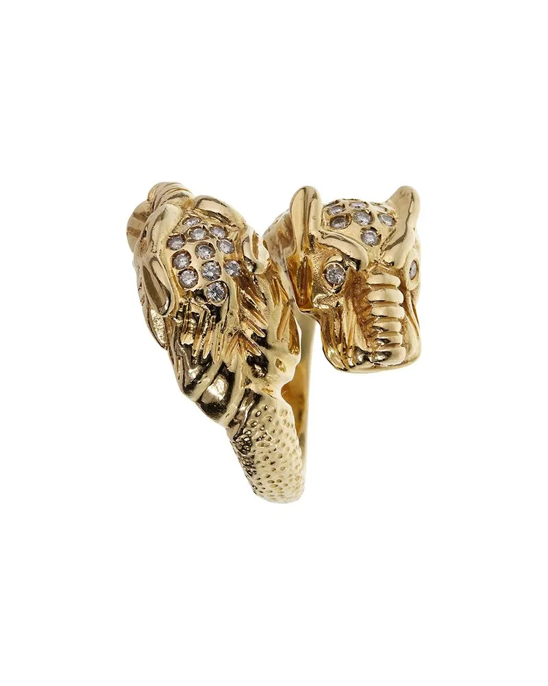 Gucci 18K 0.40 ct. tw. Diamond Double Ring (Authentic Pre-Loved Nocolor