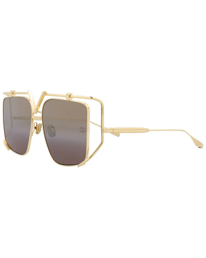 Valentino Garavani Unisex VLS-116B59 59mm Sunglasses Gold