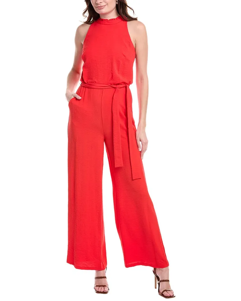 Vince Camuto Blouson Jumpsuit Red