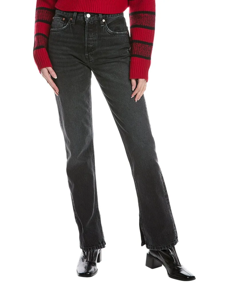 RE/DONE 70's High-Rise Eclipse Skinny Boot Jean Blue