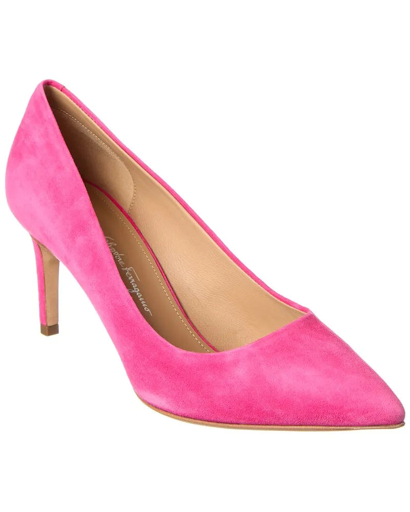 Ferragamo Ilary Suede Pump Purple
