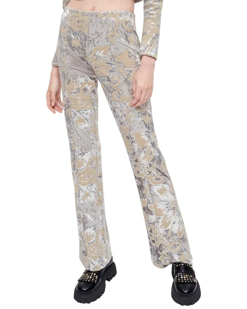 Maje Paneli Pant Silver