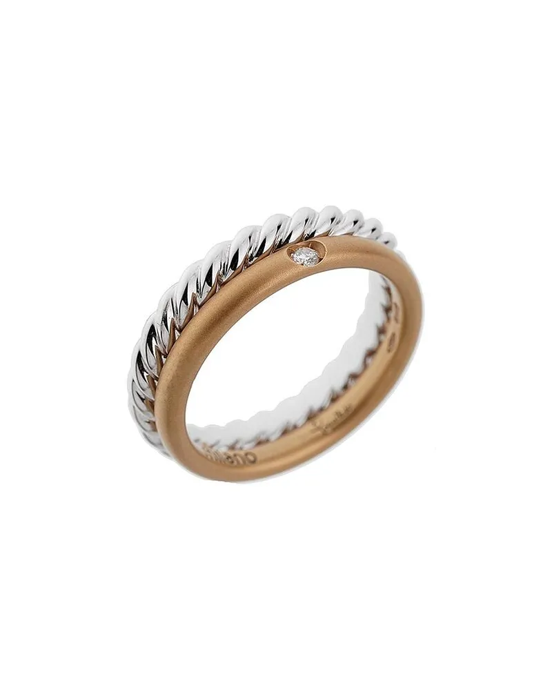 Pomellato 18K Two-Tone 0.03 ct. tw. Diamond Ring (Authentic Pre-Loved Nocolor