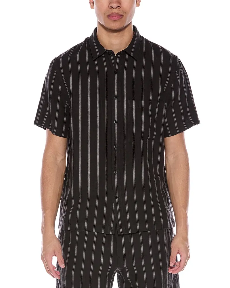Vince Moonbay Stripe Shirt Black