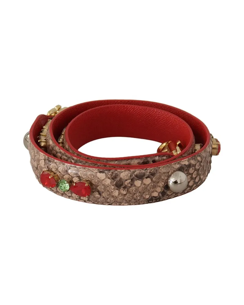 Dolce & Gabbana Leather Bag Strap Brown
