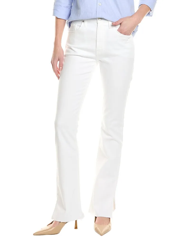 HUDSON Jeans Barbara High-Rise White Baby Boot Jean White
