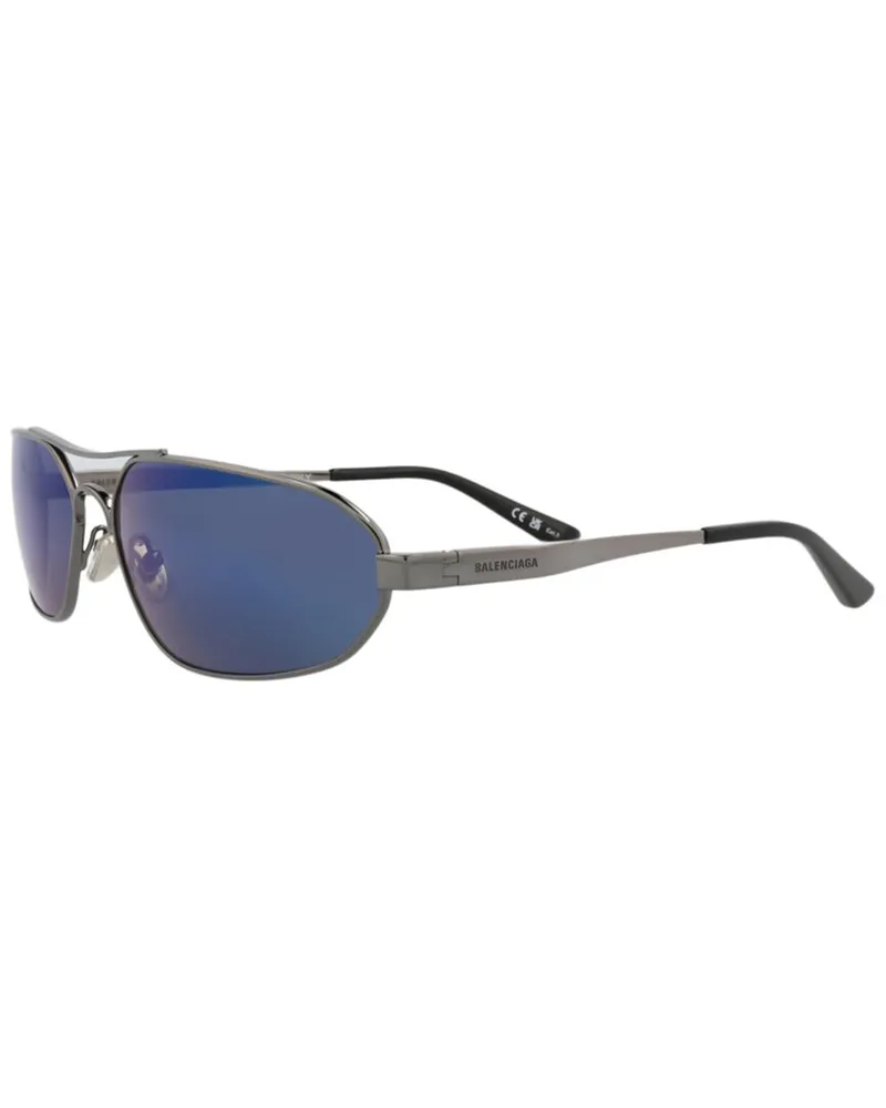 Balenciaga Men's BB0227S 71mm Sunglasses Silver