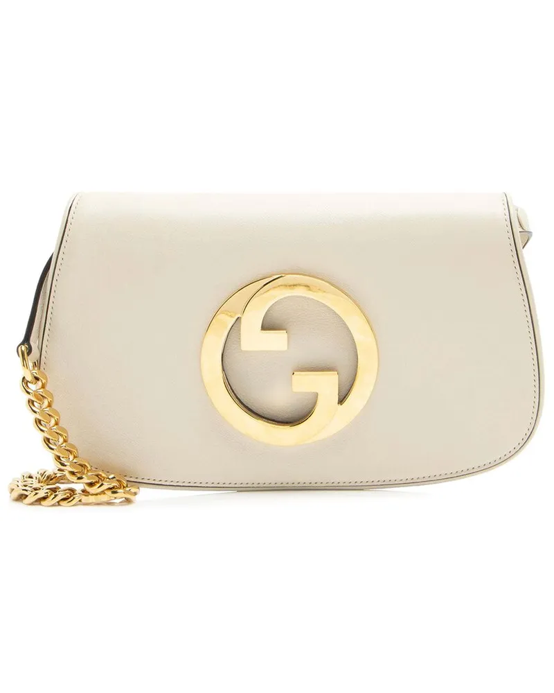 Gucci White Leather Blondie Small Shoulder Bag (Authentic Pre-Loved Nocolor
