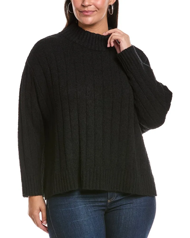 Eileen Fisher Plus Turtleneck Sweater Black