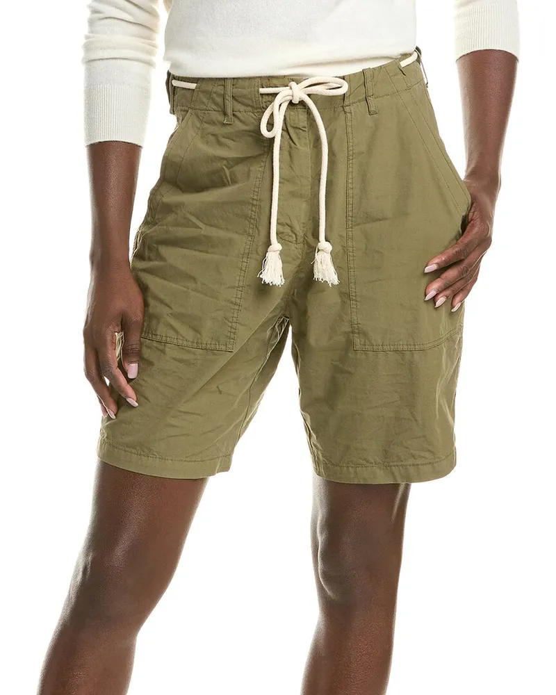 Officine Generale Officine Generale France Garment-Dyed Short Green