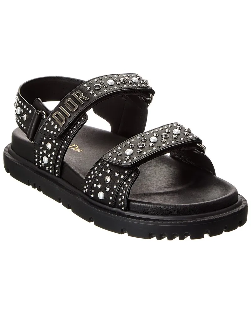Dior Dioract Leather Sandal Black