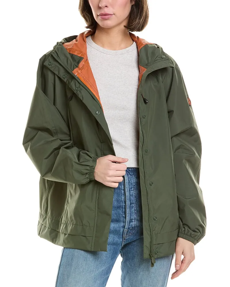 Save The Duck Rain Jacket Green