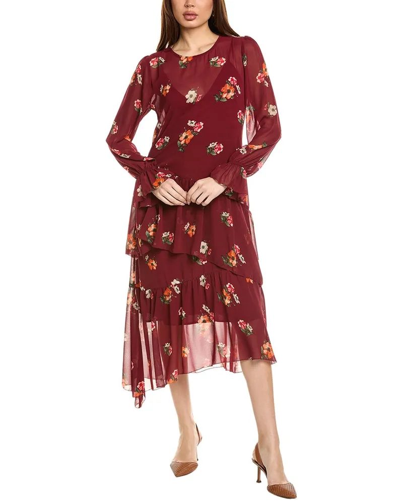 ASTR the Label Mona Midi Dress Red