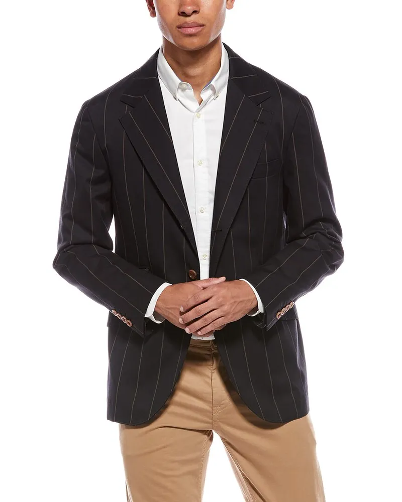 Brunello Cucinelli Wool-Blend Blazer Nocolor