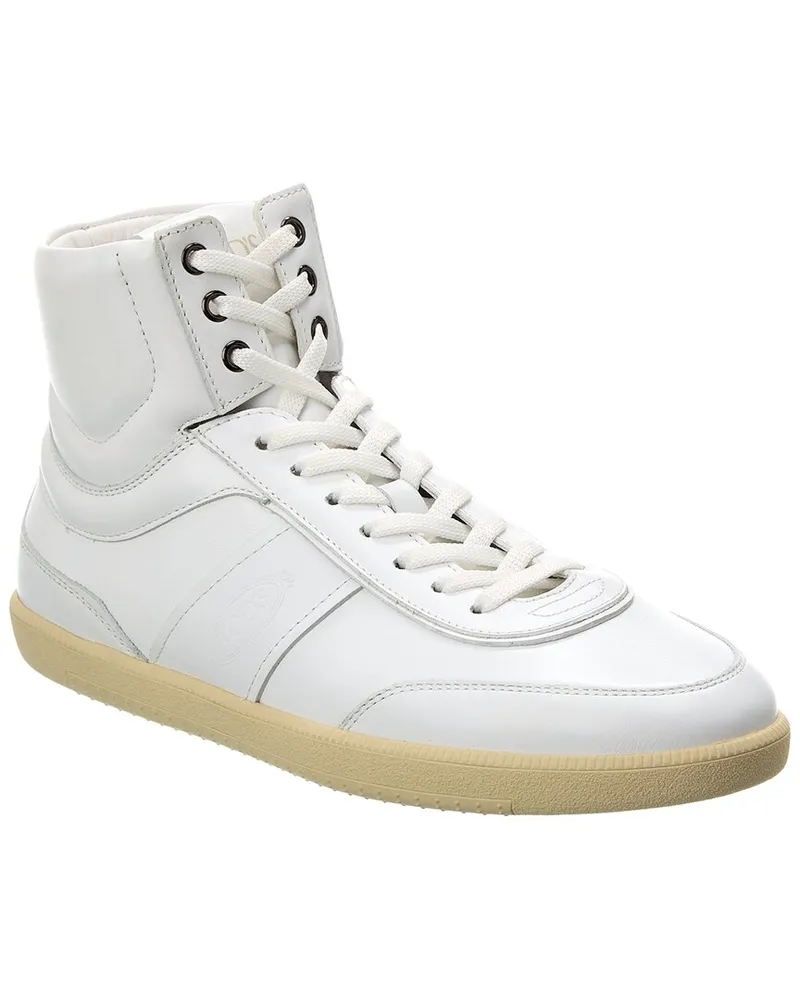 TOD'S TOD’s Leather High-Top Sneaker White