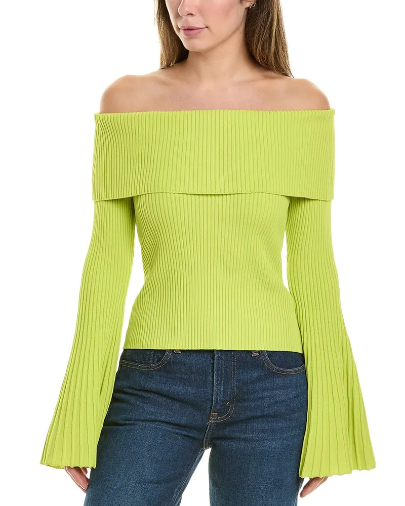 BCBGMAXAZRIA Off Shoulder Sweater Nocolor