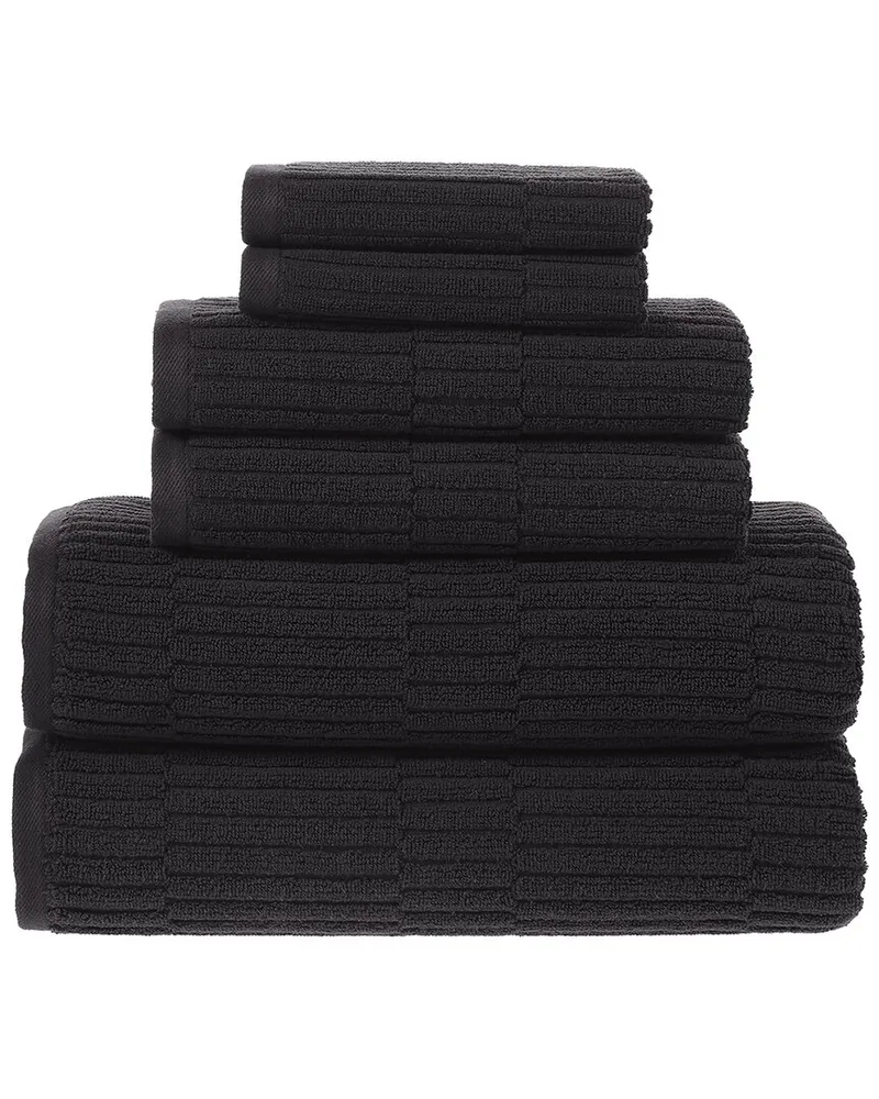 Alexis Antimicrobial Oxford 6Pc Towel Set Nocolor