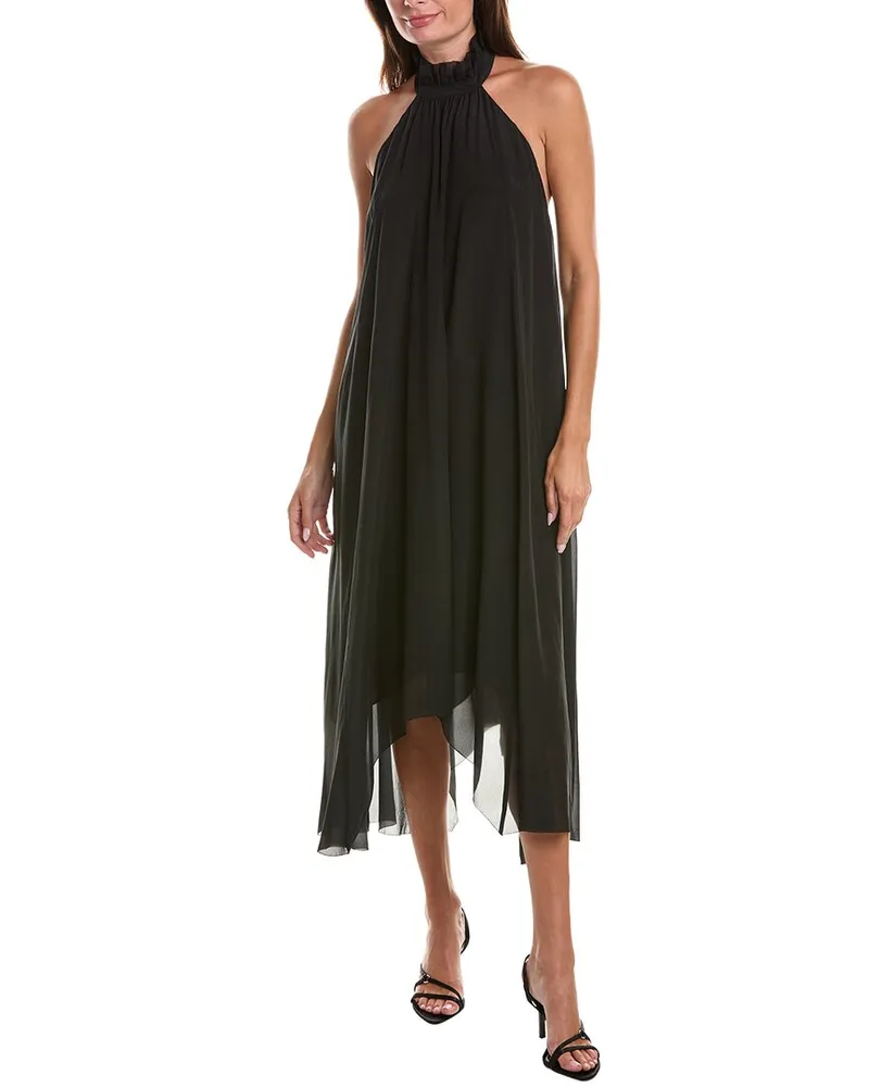 AllSaints Alaya Silk Maxi Dress Black