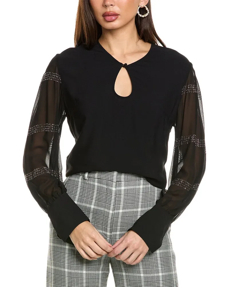 Stella McCartney Michelle Silk Top Black
