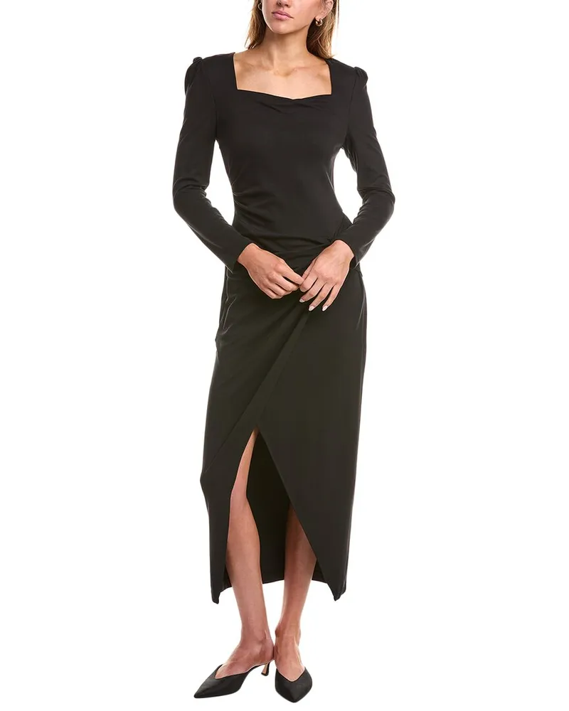Diane von Furstenberg Hughie Midi Dress Black