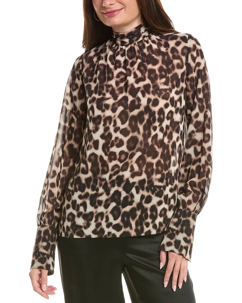 SER.O.YA Printed Mary Top Tan