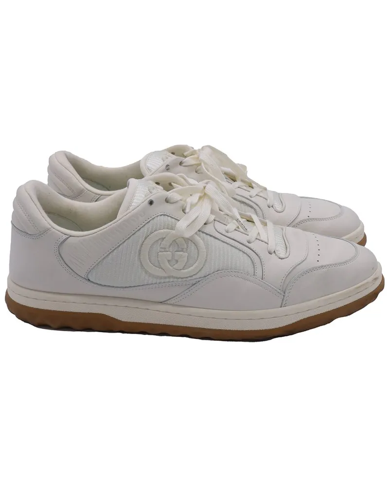 Gucci Men's Leather MAC80 Lace-Up Sneaker (Authentic Pre-Loved Nocolor