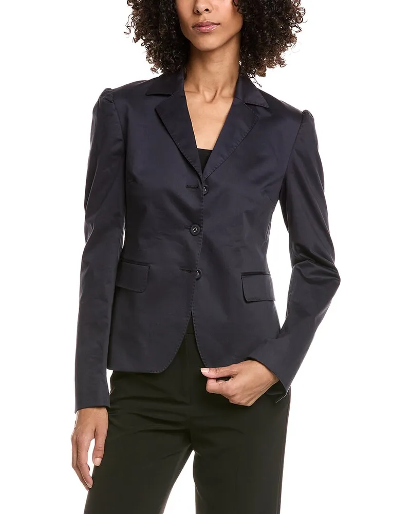 Officine Generale Officine Generale Nikita Satin Blazer Blue