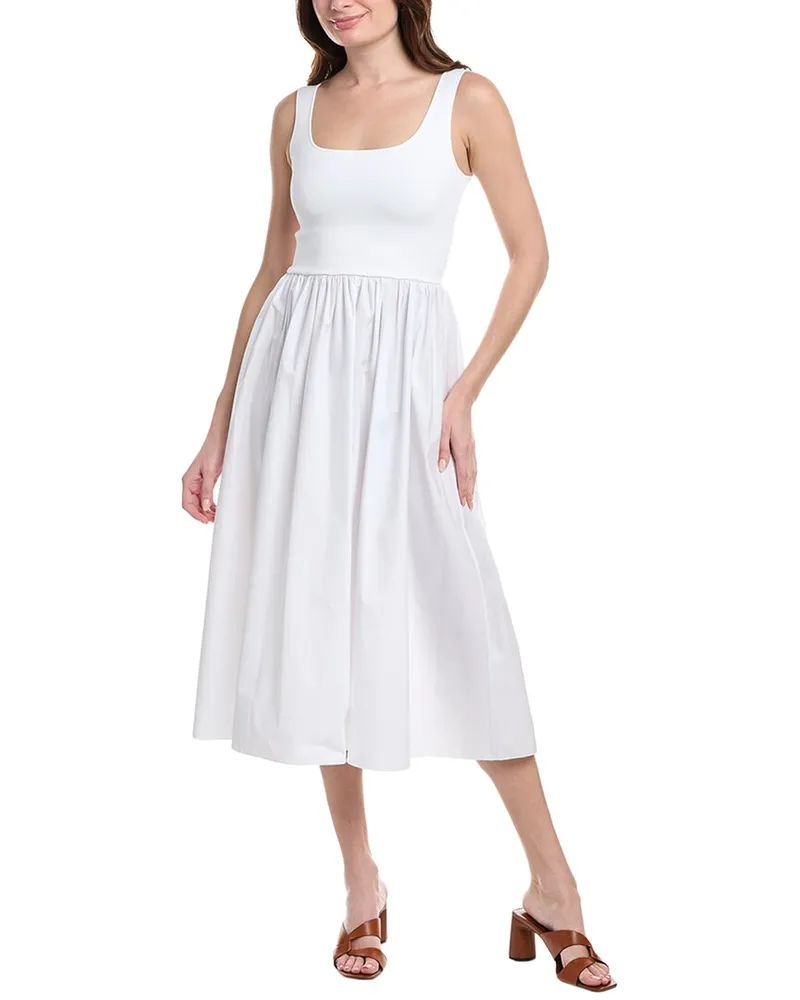 Theory Sleeveless Volume Dress White