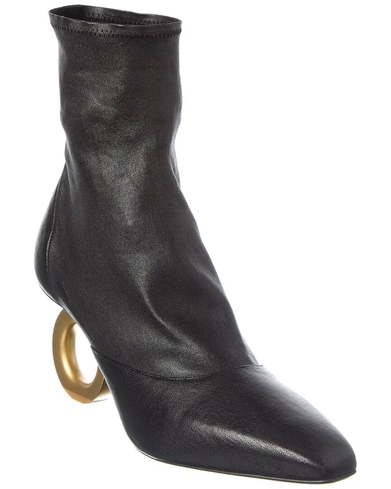 Ferragamo Adhar Leather Bootie Black