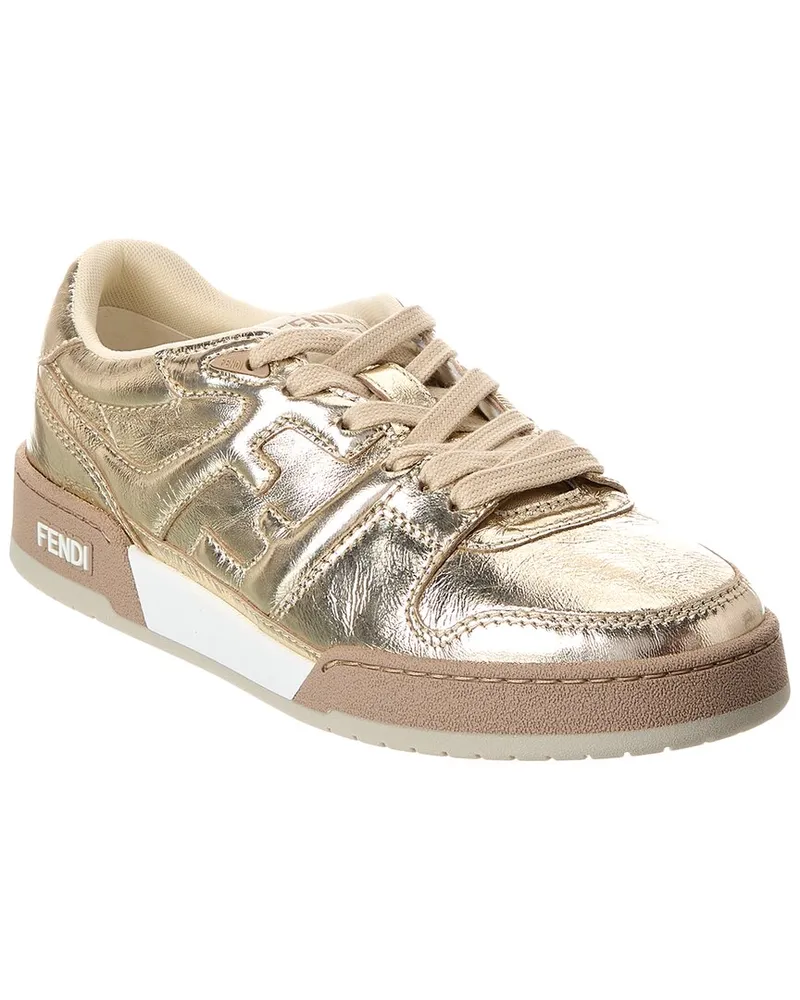 Fendi Match Leather Sneaker Nocolor