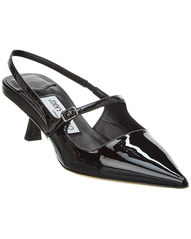 Jimmy Choo Didi 45 Patent Slingback Pump Black