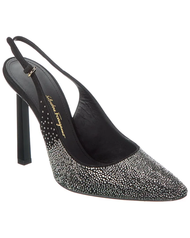 Ferragamo Jessie Suede Pump Black