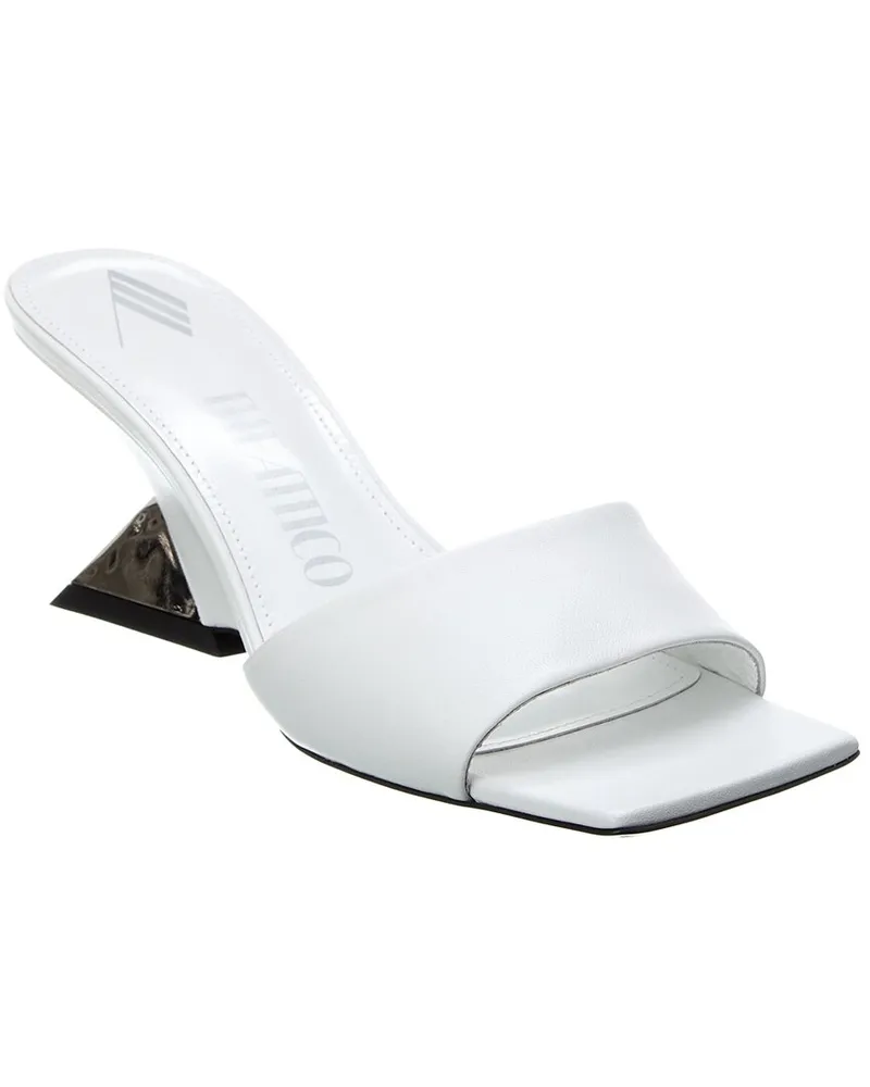 ATTICO Cheope Leather Mule White