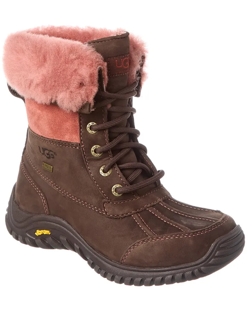 UGG Adirondack II Leather & Shearling Boot Brown