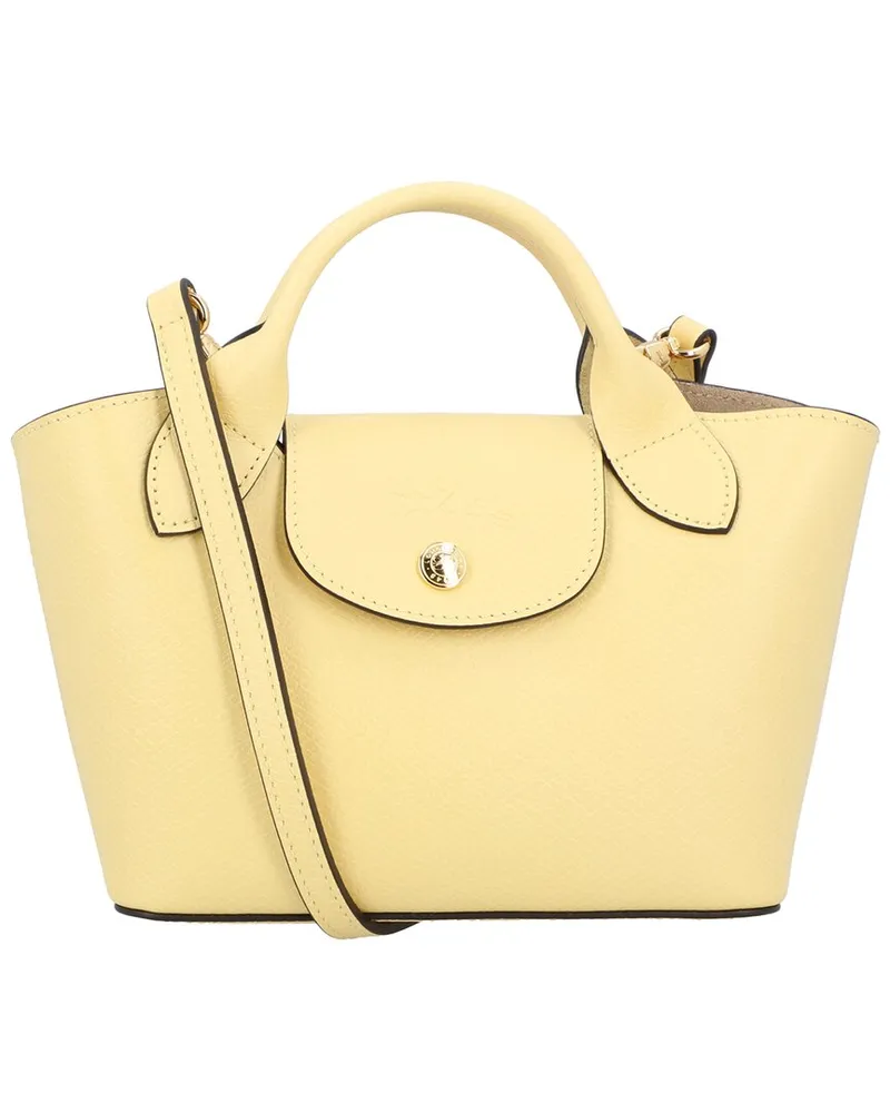 Longchamp Épure XS Leather Tote Yellow
