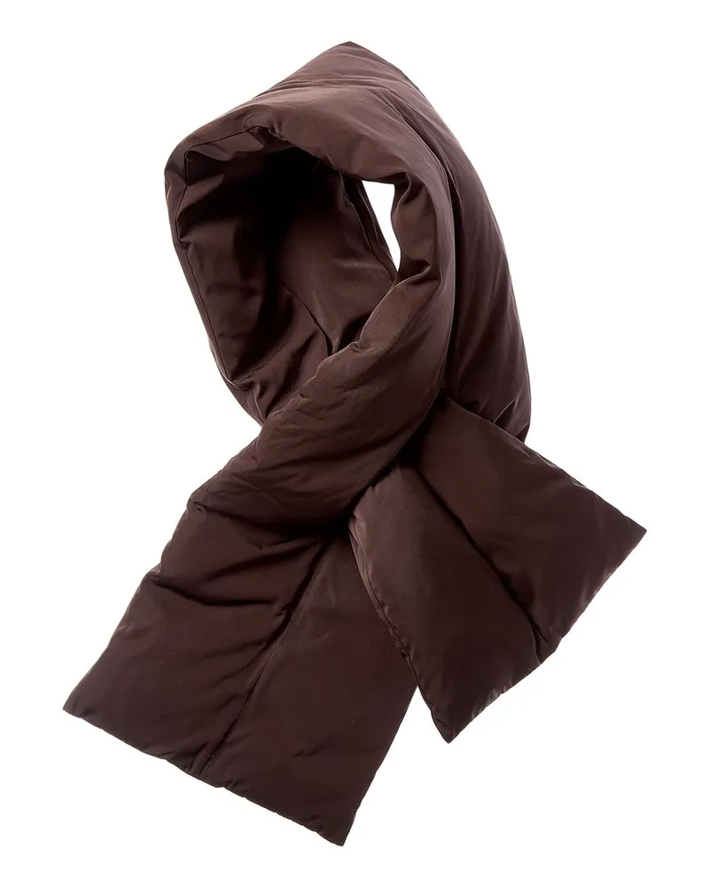 Vince Packable Puffer Scarf Brown