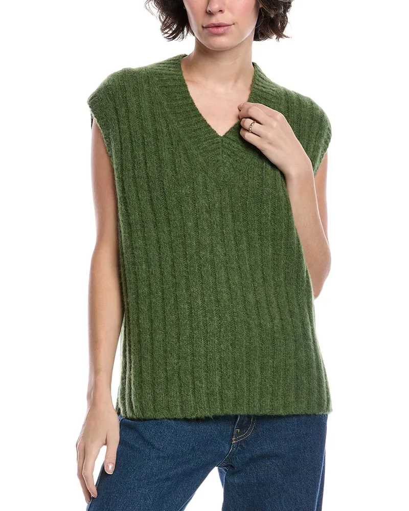 Rag & Bone Stassi Wool & Alpaca-Blend Sweater Vest Green