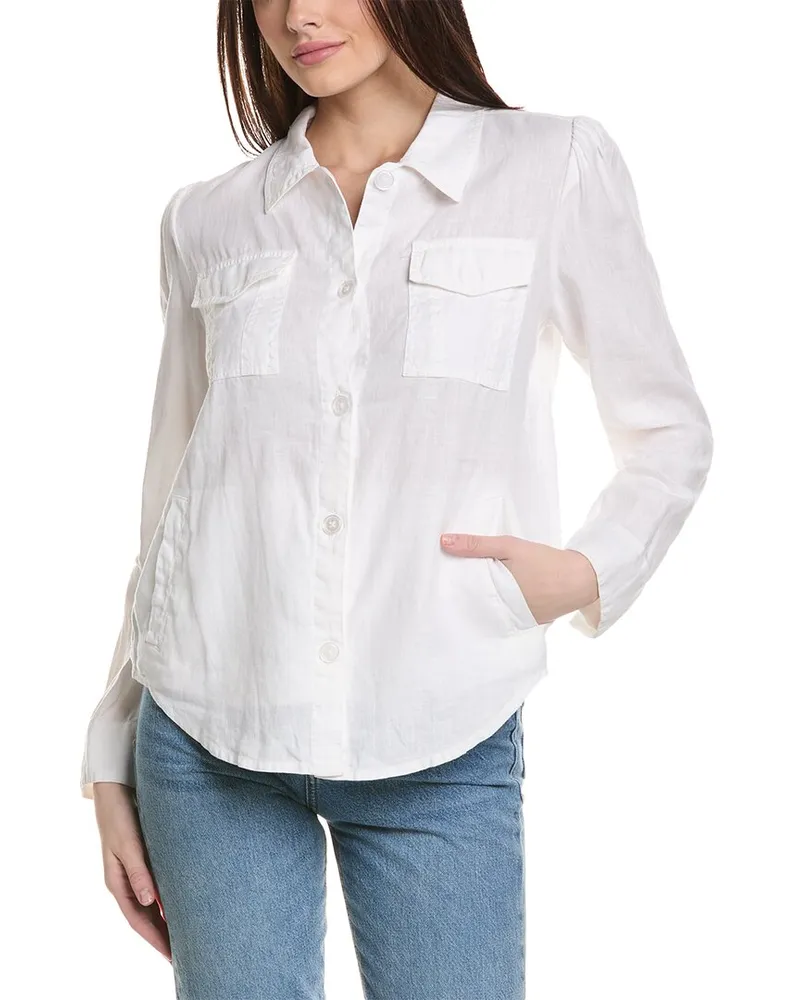Michael Stars Jay Linen Shacket White