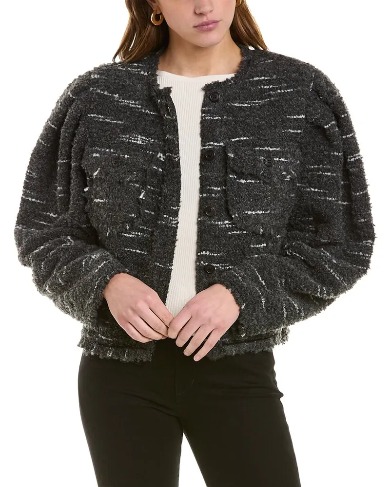 Isabel Marant Neves Wool-Blend Jacket Grey