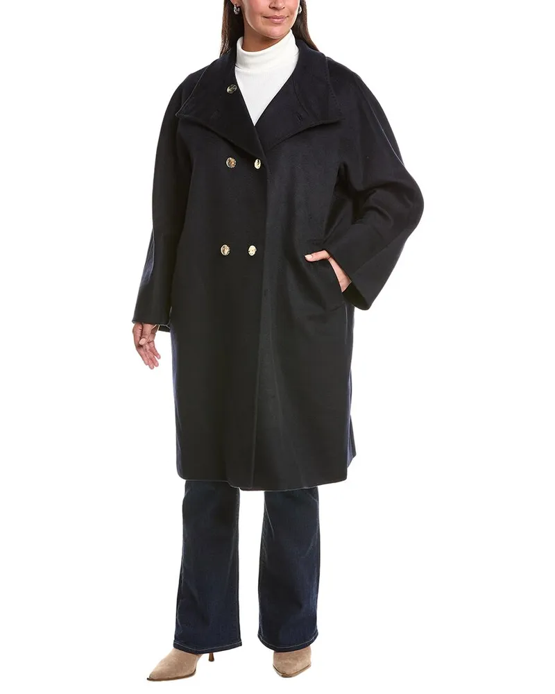 Marina Rinaldi Plus Baschi Wool Coat Nocolor