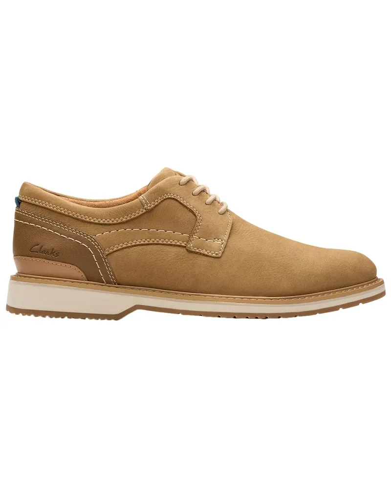 Clarks Monahan Plain Leather Oxford Nocolor