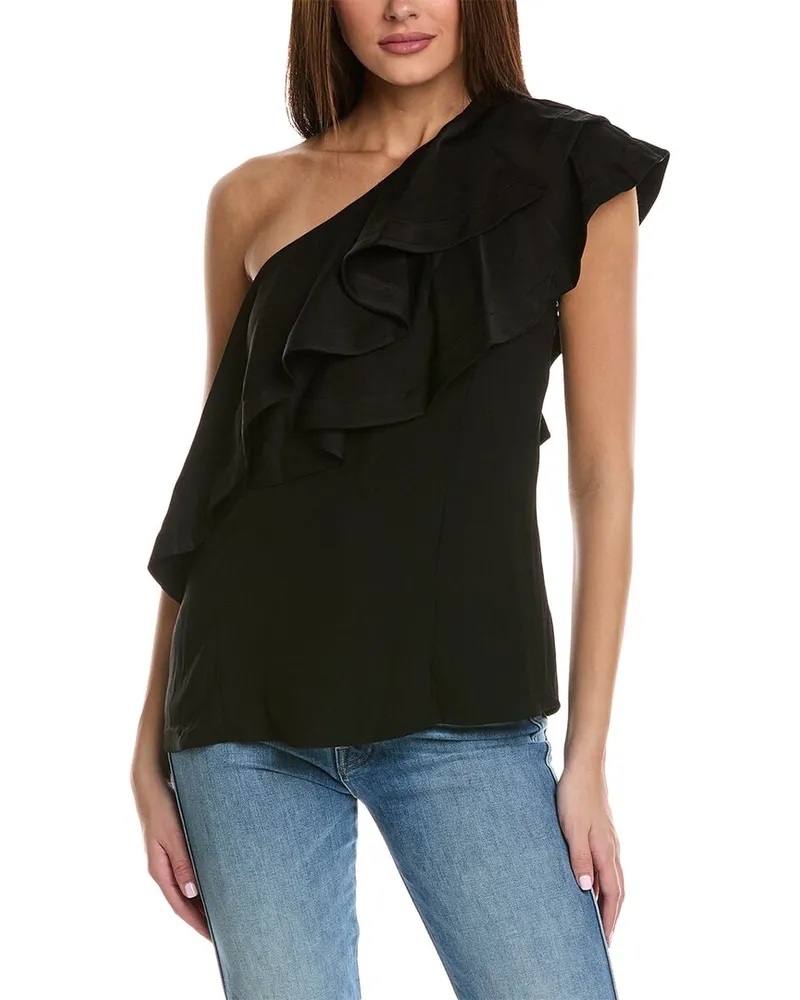 3.1 phillip lim One-Shoulder Top Black