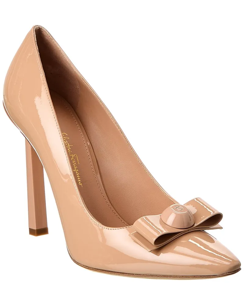 Ferragamo Katrin X5 Patent Pump Pink