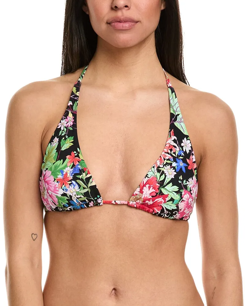 Johnny Was String Bikini Top Blue