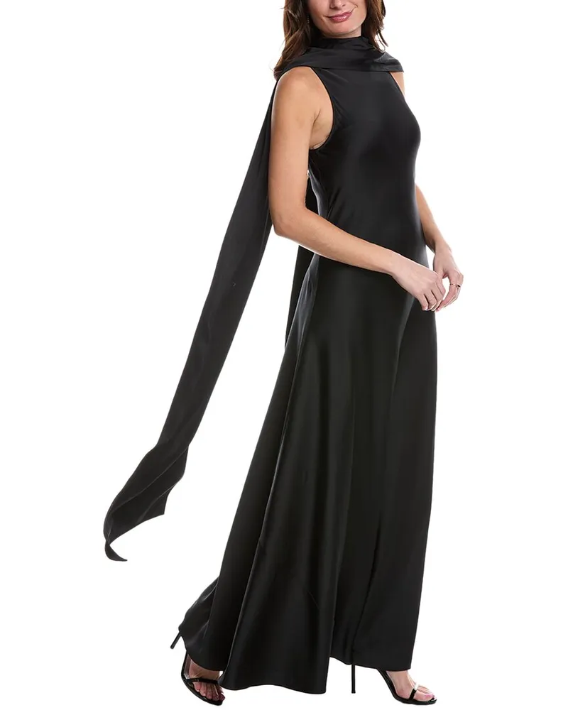 Reiss Keira High Neck Dress Black