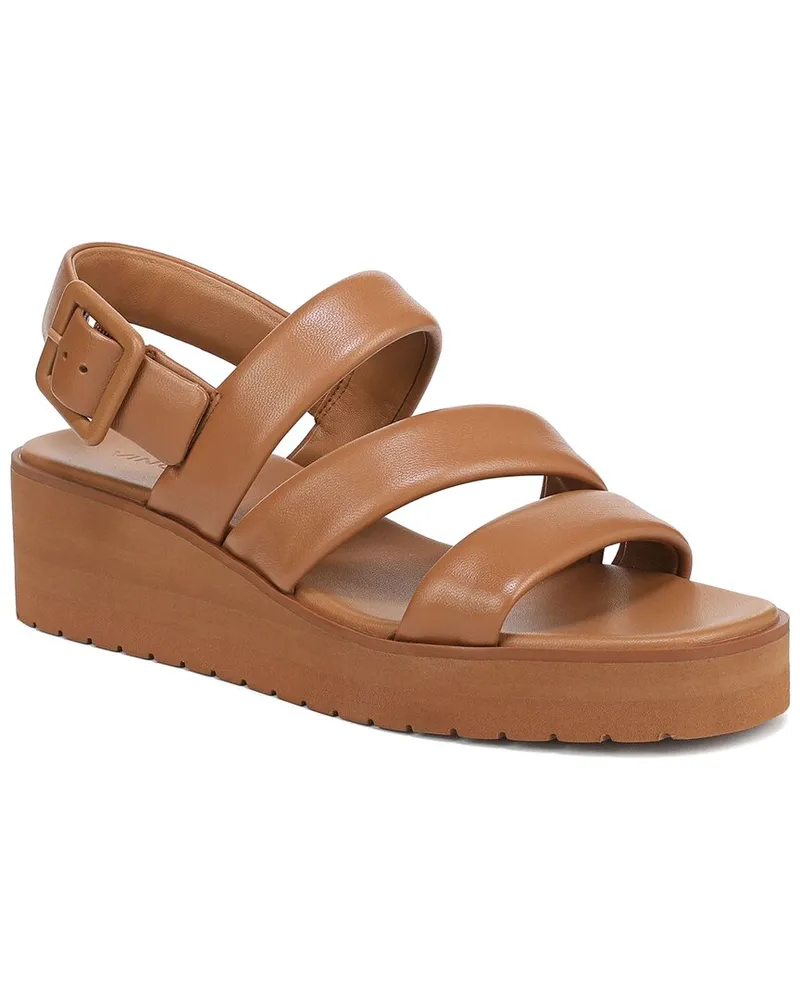 Vince Skylar Leather Wedge Sandal Nocolor