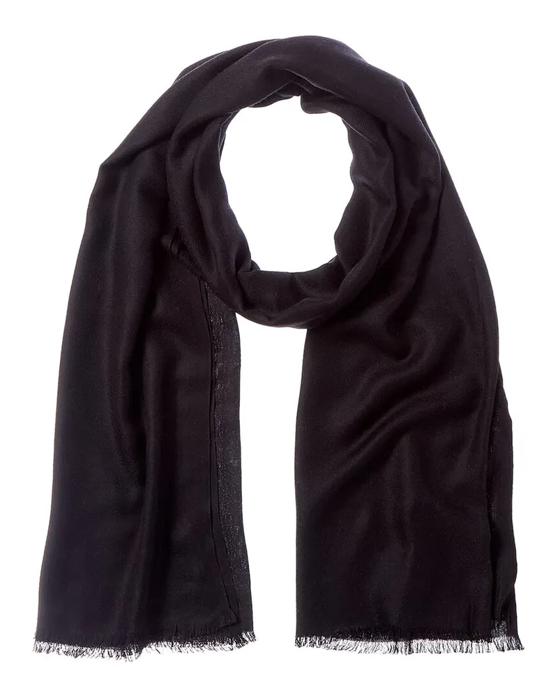 Vince Cashmere-Blend Scarf Black